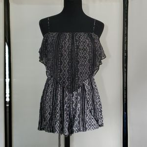 BCBGeneration Romper, size S, Black/Gray